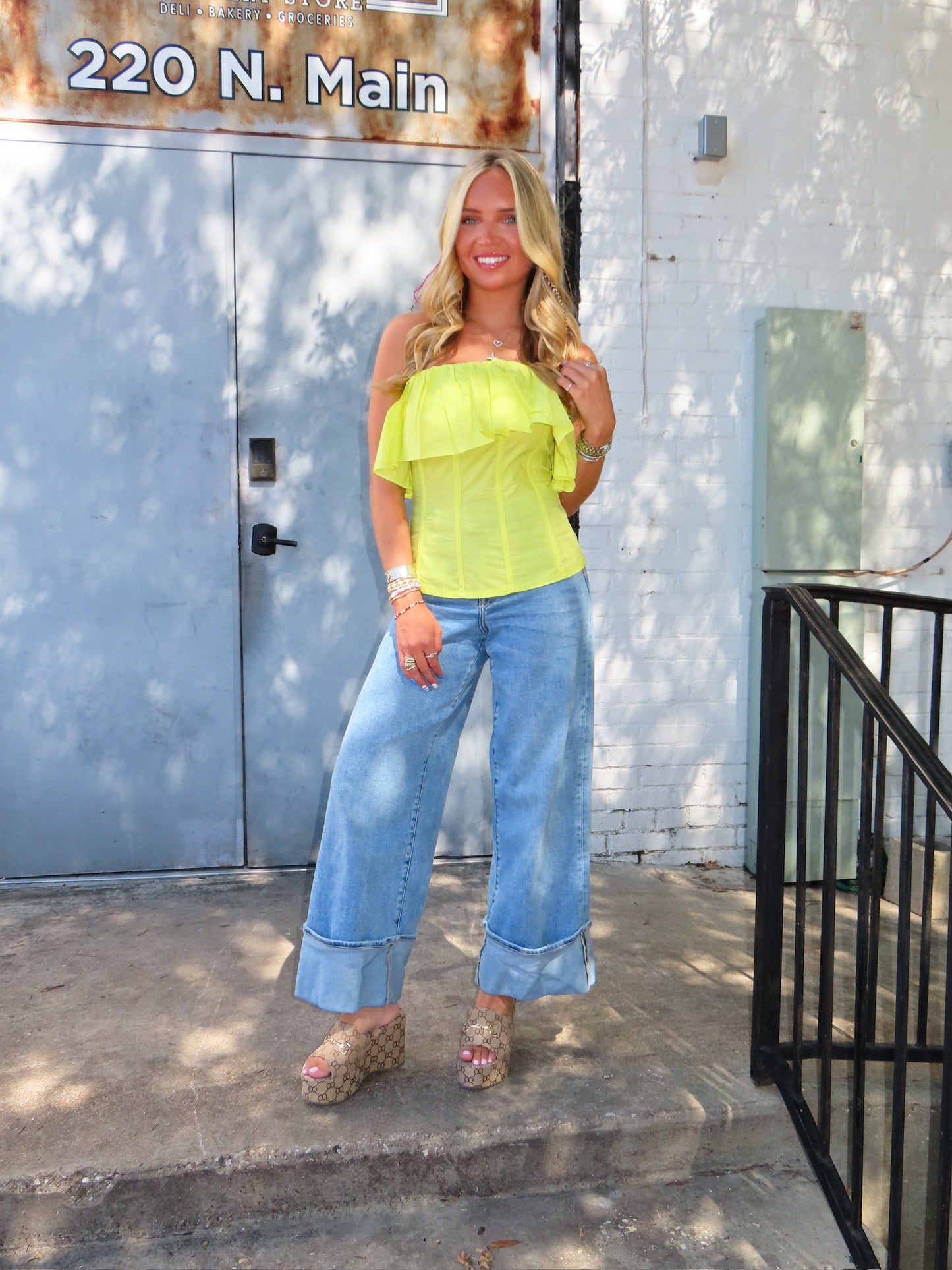 The Fancy Top in Lime