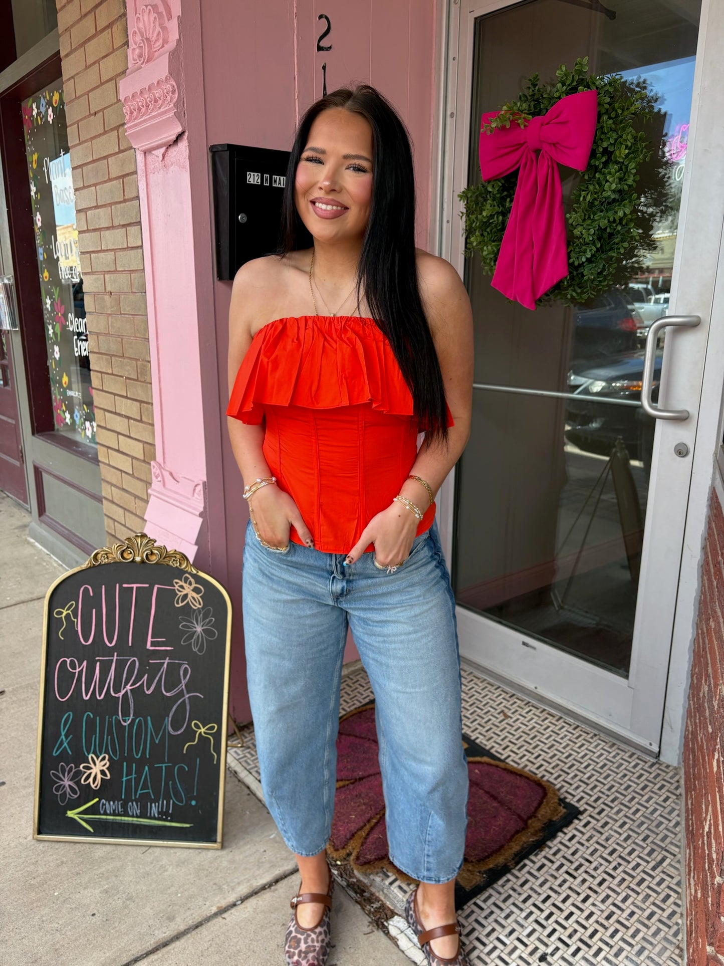 The Fancy Top in Coral