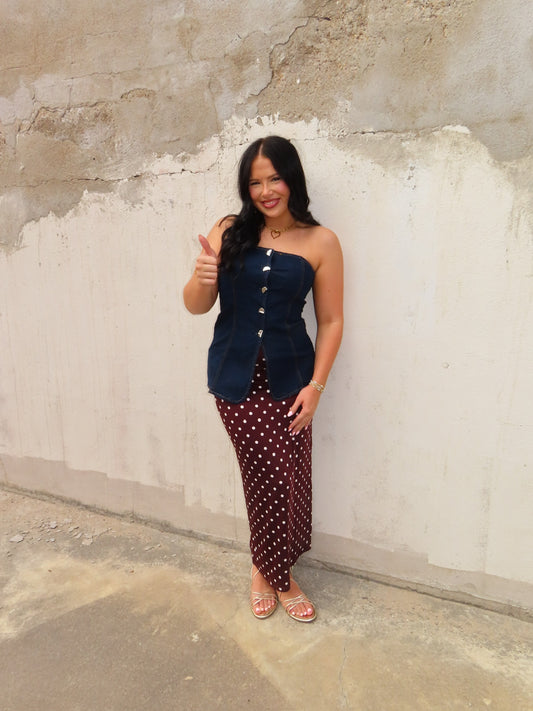 The Denim Kickoff Top