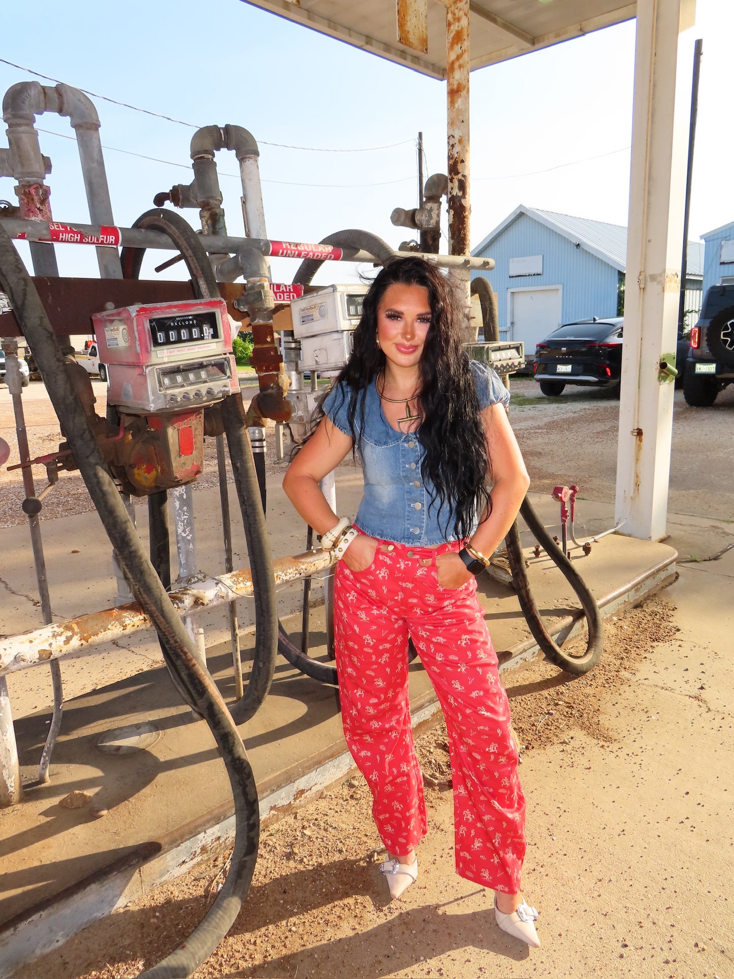 The Bluebonnet Denim Top