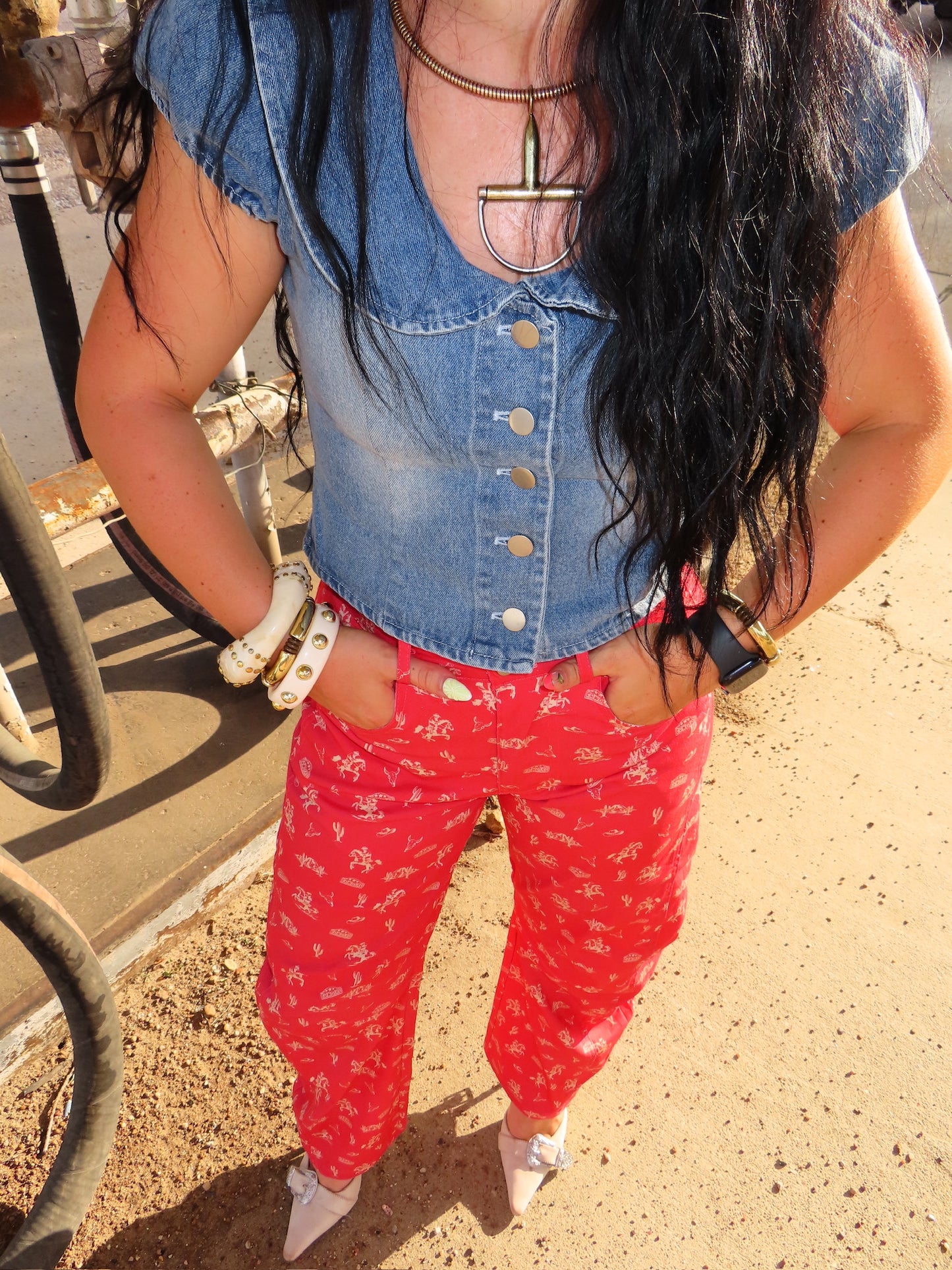 The Stars & Spurs Barrel Jeans