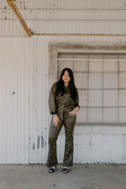 The Salty Leather Button Down