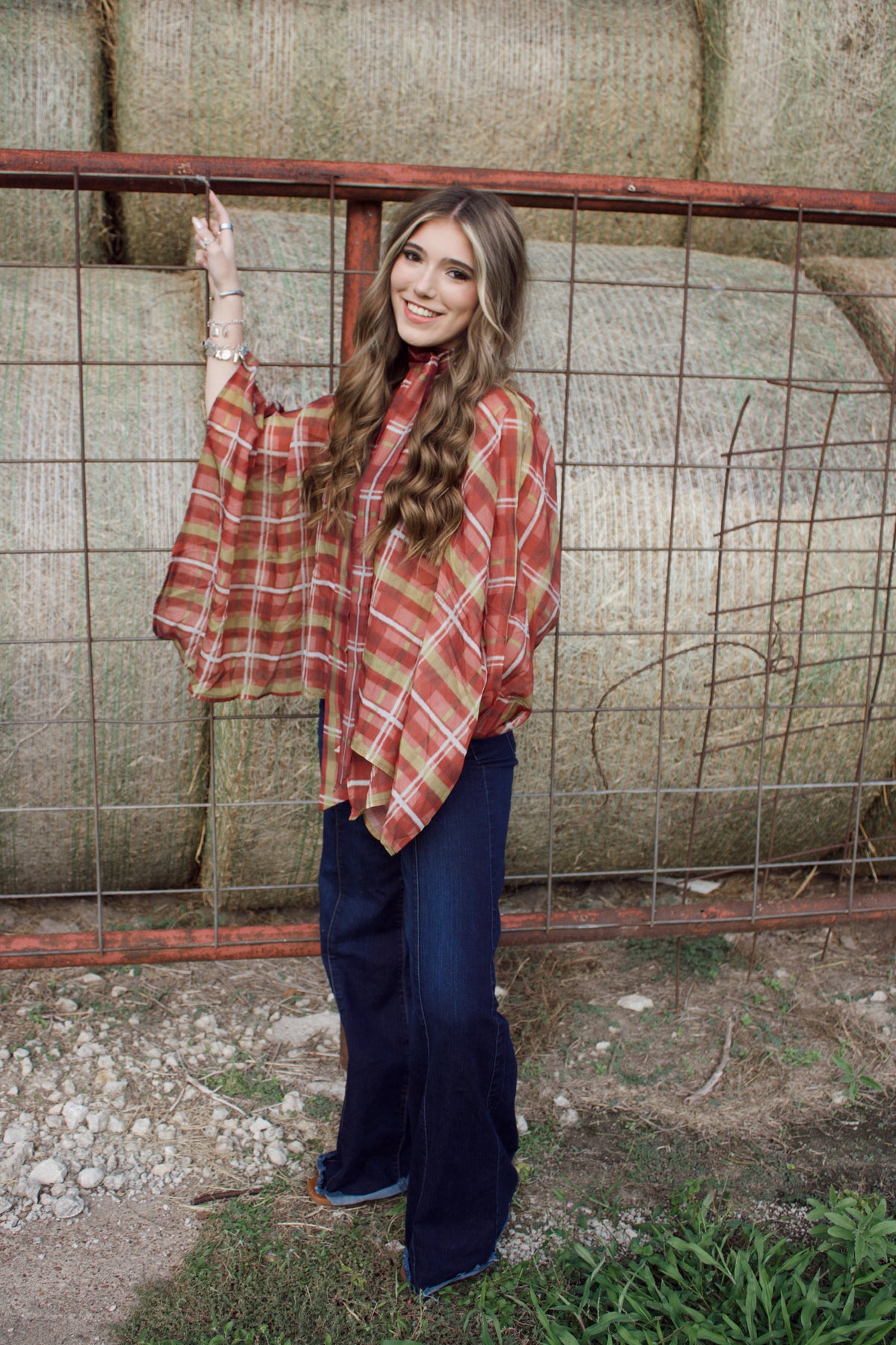 The Poker Poncho Top & Neck Scarf