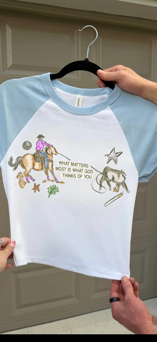 What God Thinks Baby Tee