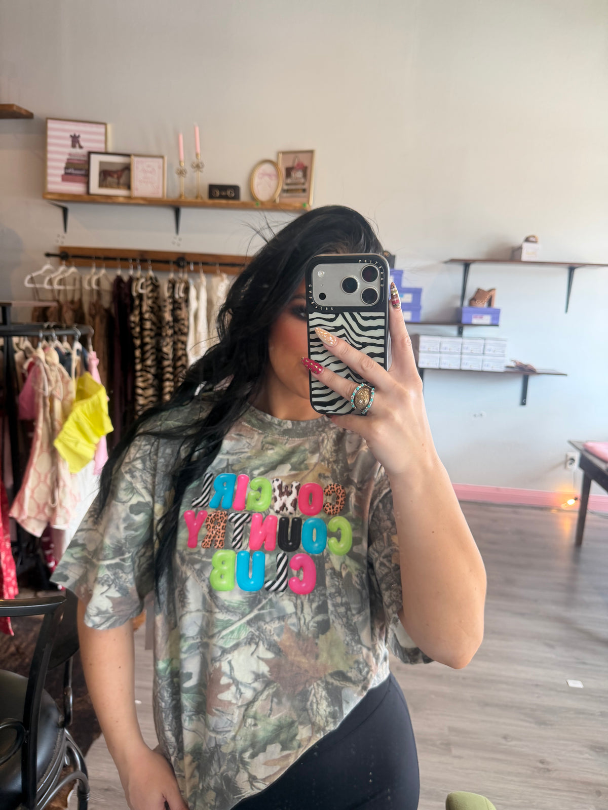 Cowgirl Country Club Funky Tee