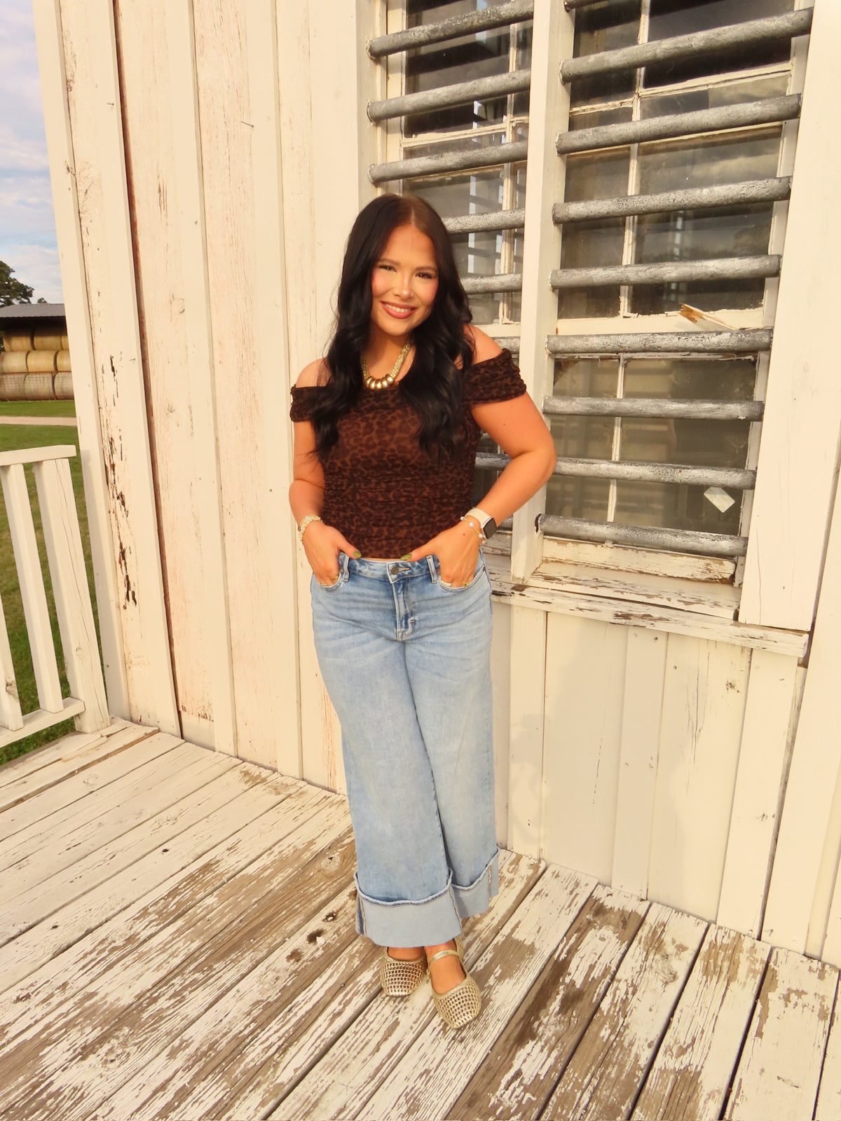 The Leopard Asymmetrical Top