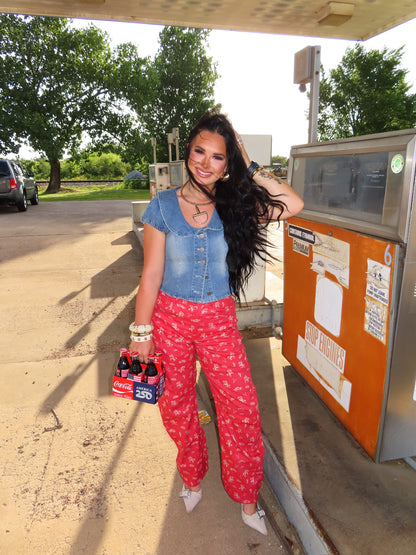The Bluebonnet Denim Top