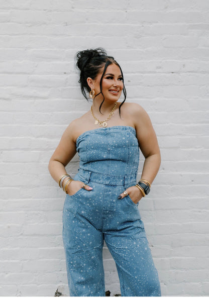 The Denim Barrel Jumpsuit