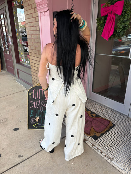 The Polka Dot Linen Set