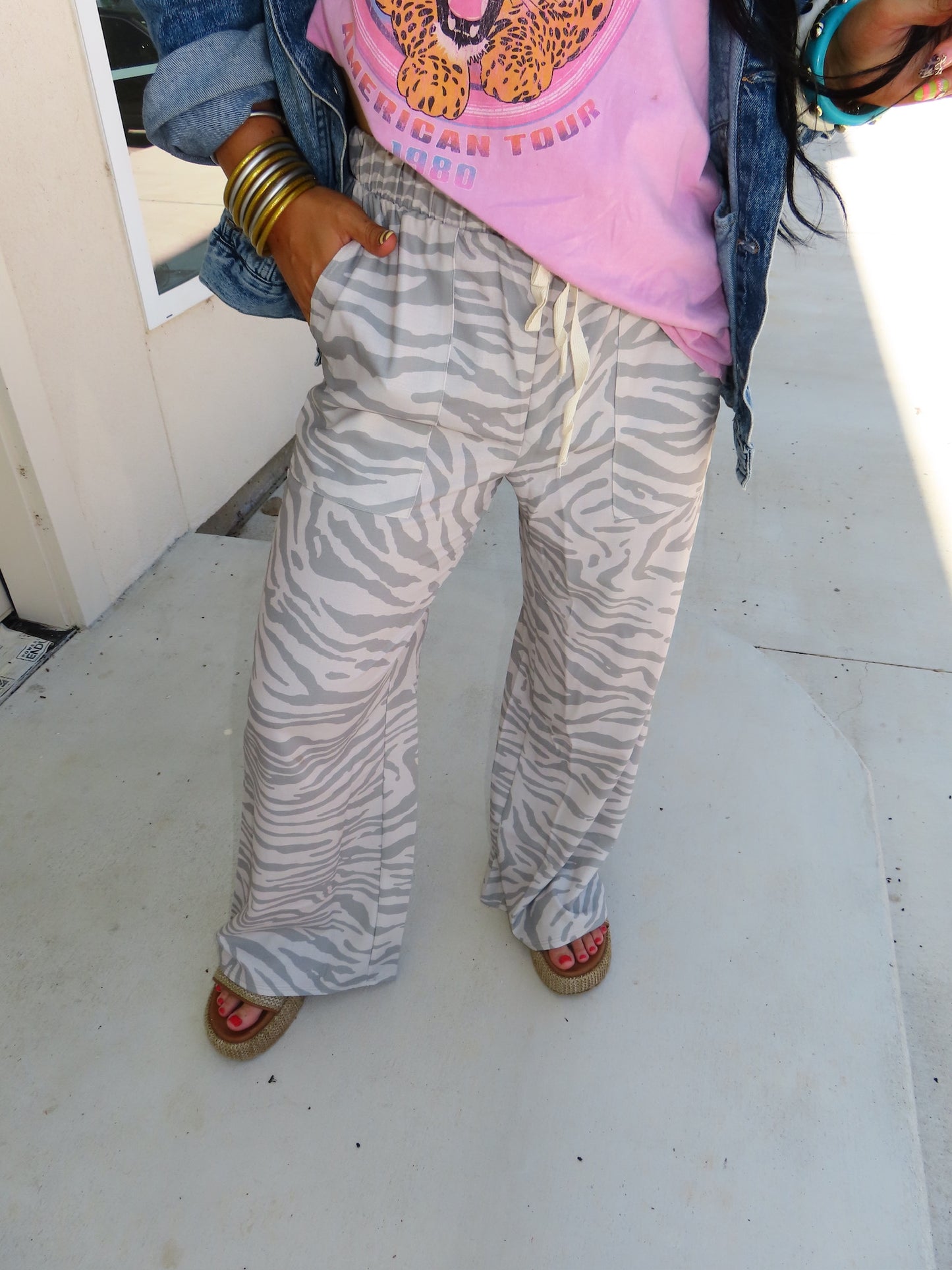 The Zebra Wide leg pants