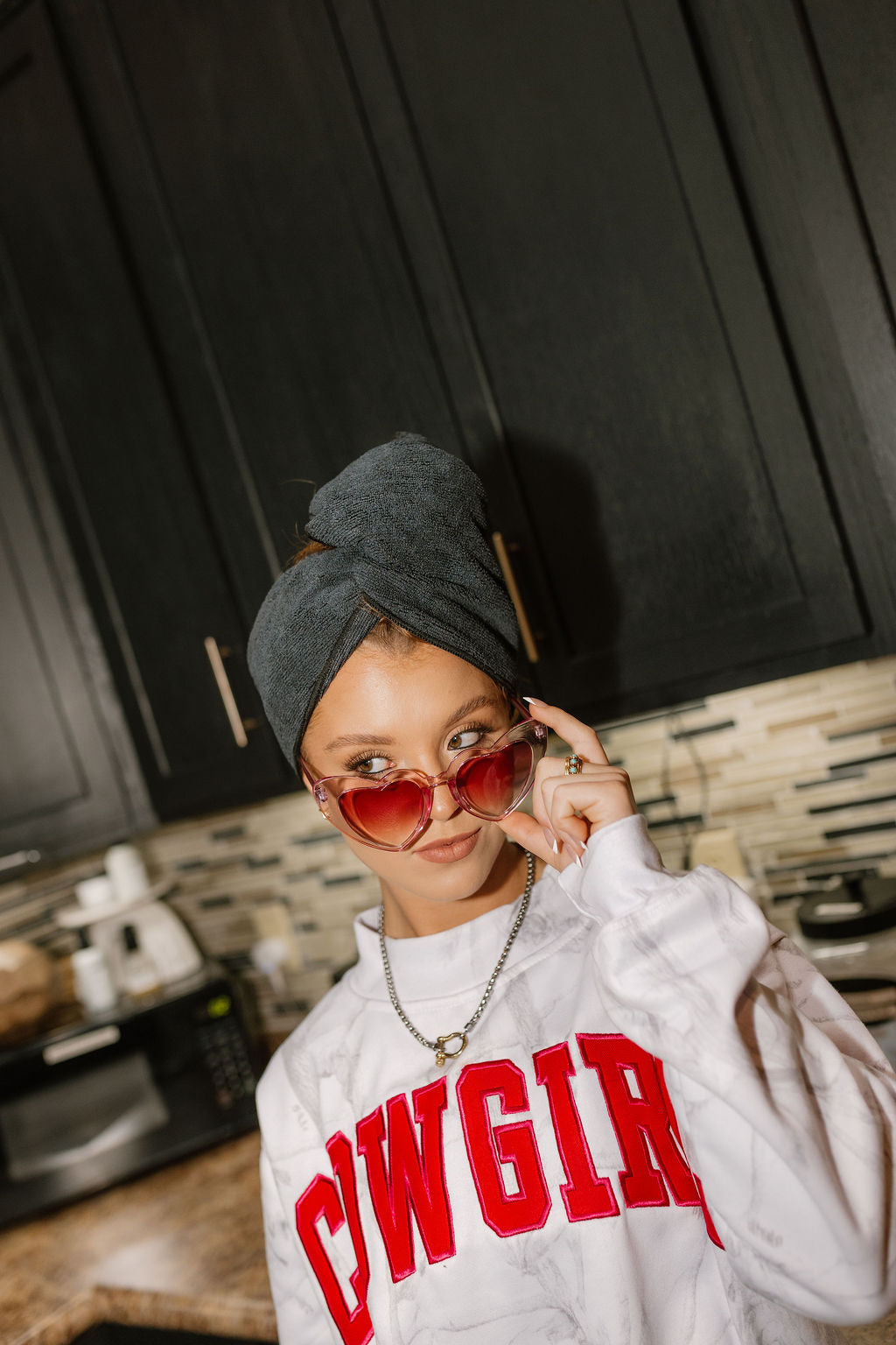 Cowgirl Country Club The Label- 
White Camo with Hot Pink Mockneck Set