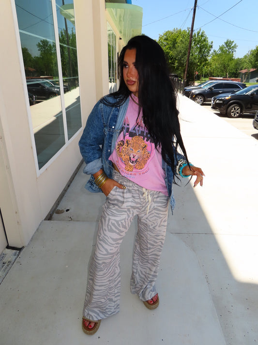 The Zebra Wide leg pants
