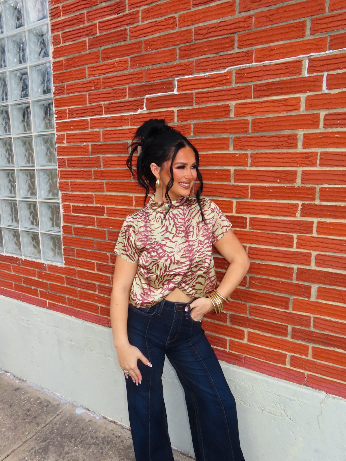 The Fall Zebra Top
