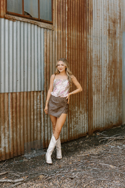 The Little Bit Wild Corset Top