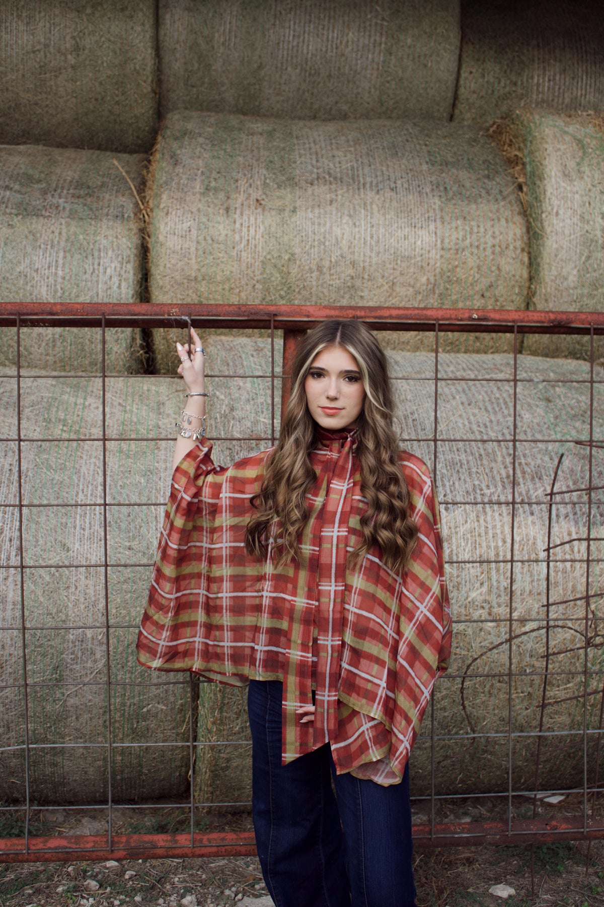 The Poker Poncho Top & Neck Scarf