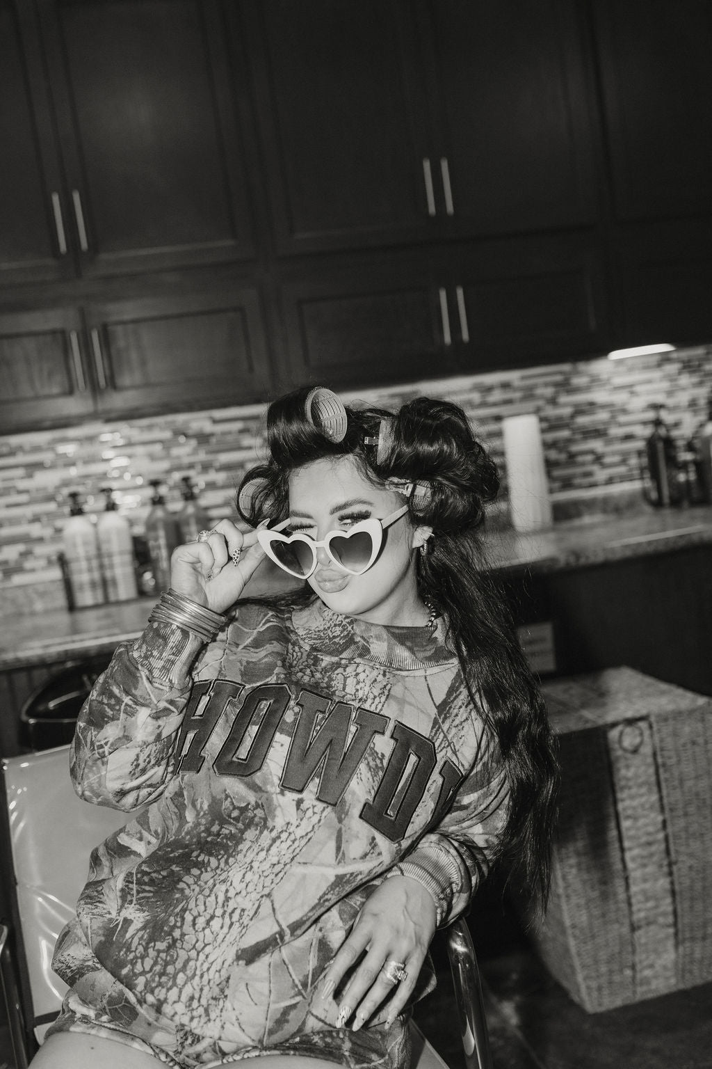 PRE ORDER Cowgirl Country Club The Label- Camo with Maroon Howdy