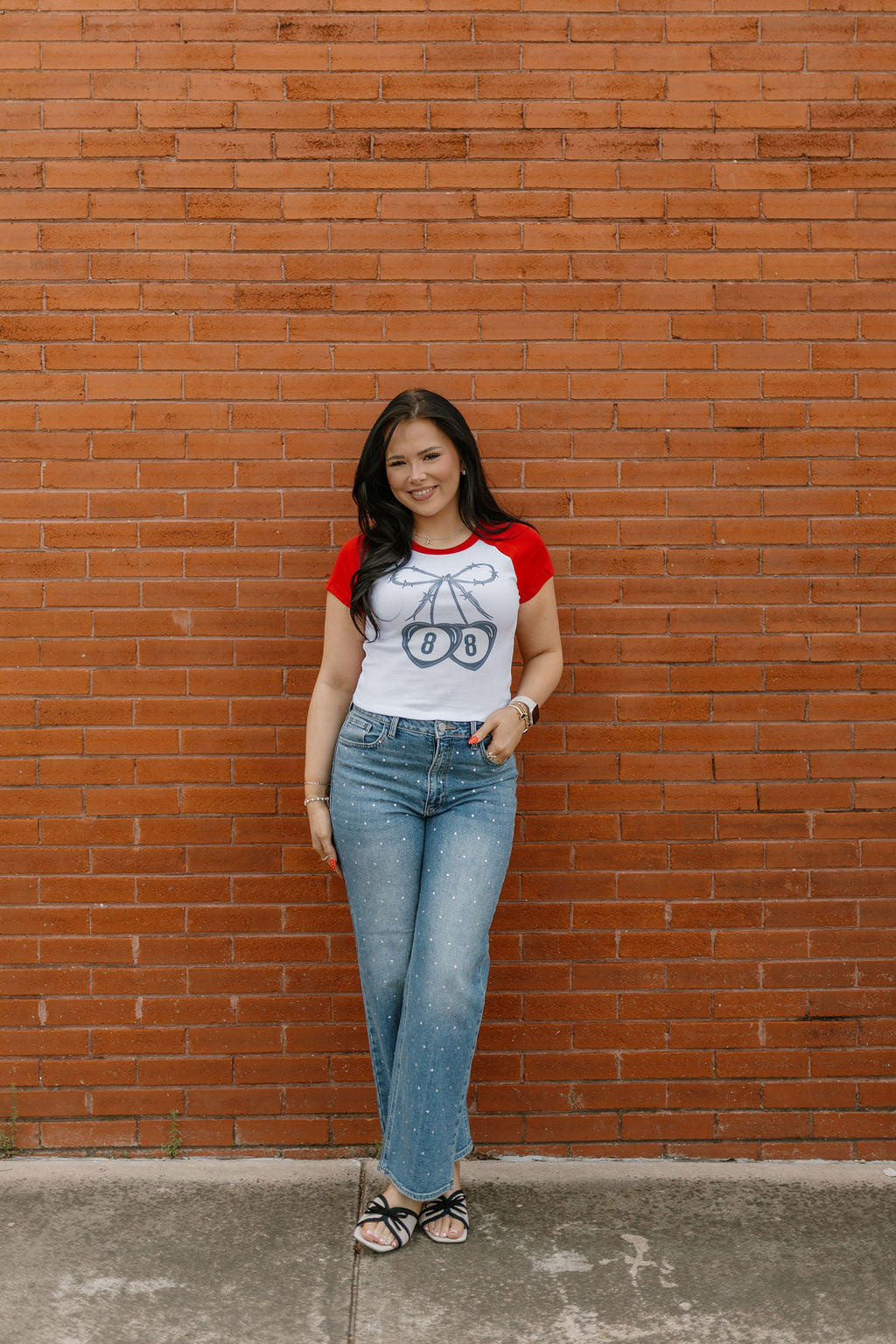 Cherry 8 Ball Baby Tee