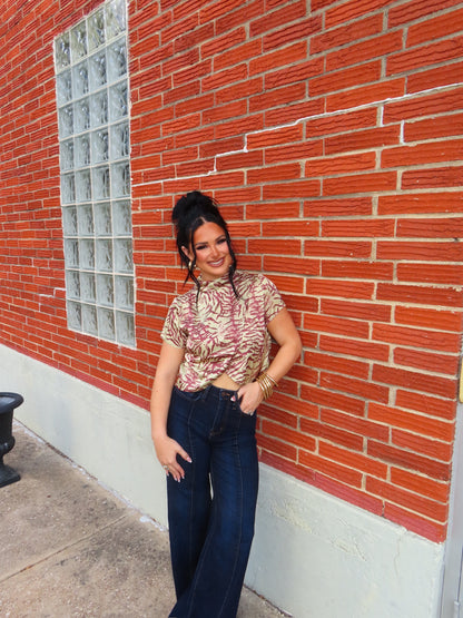 The Fall Zebra Top