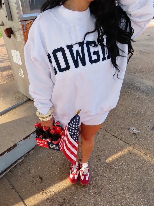 CCC The Label Denim & White Mockneck Set