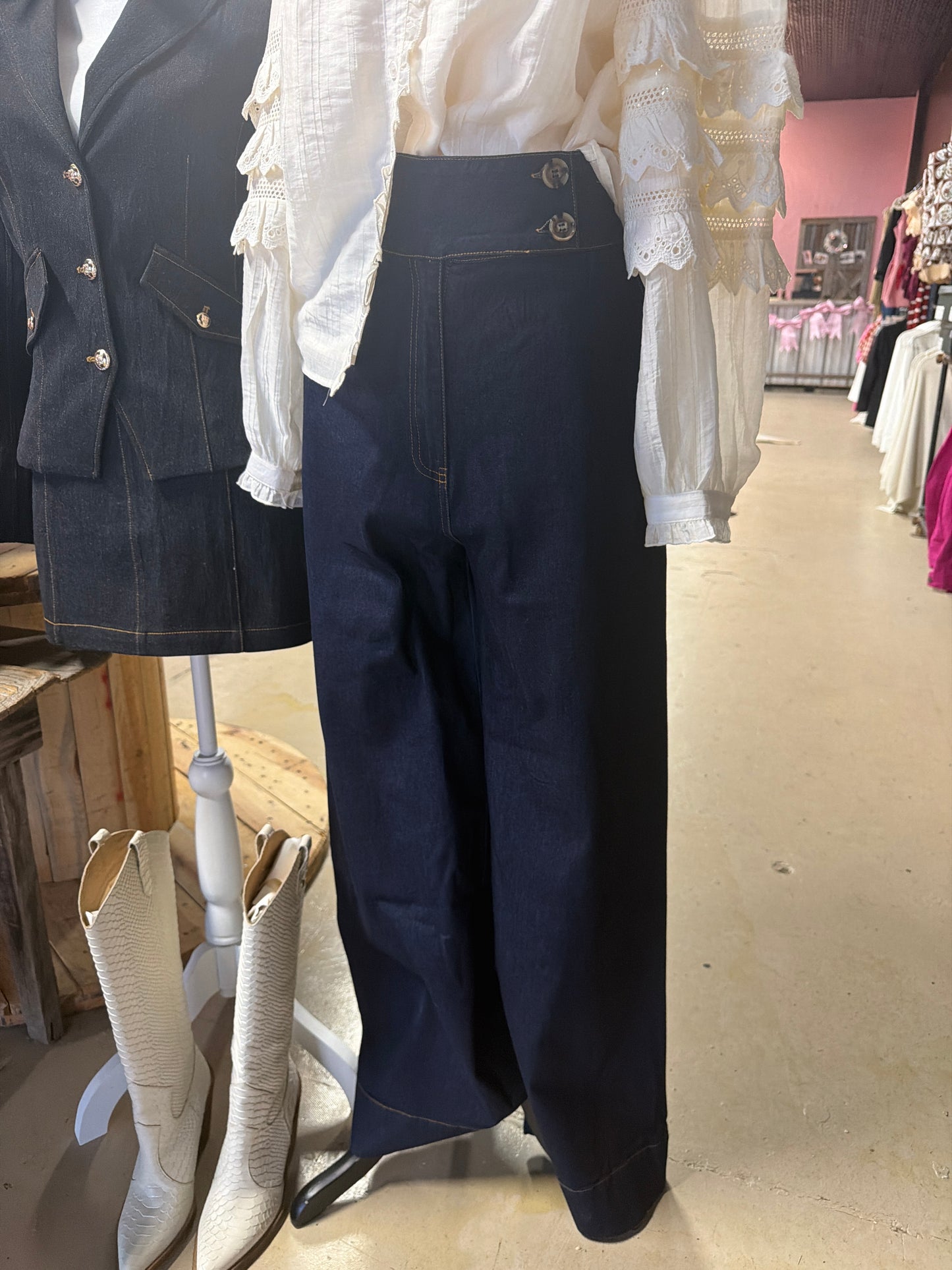 The Geraldine Wide Leg Jeans
