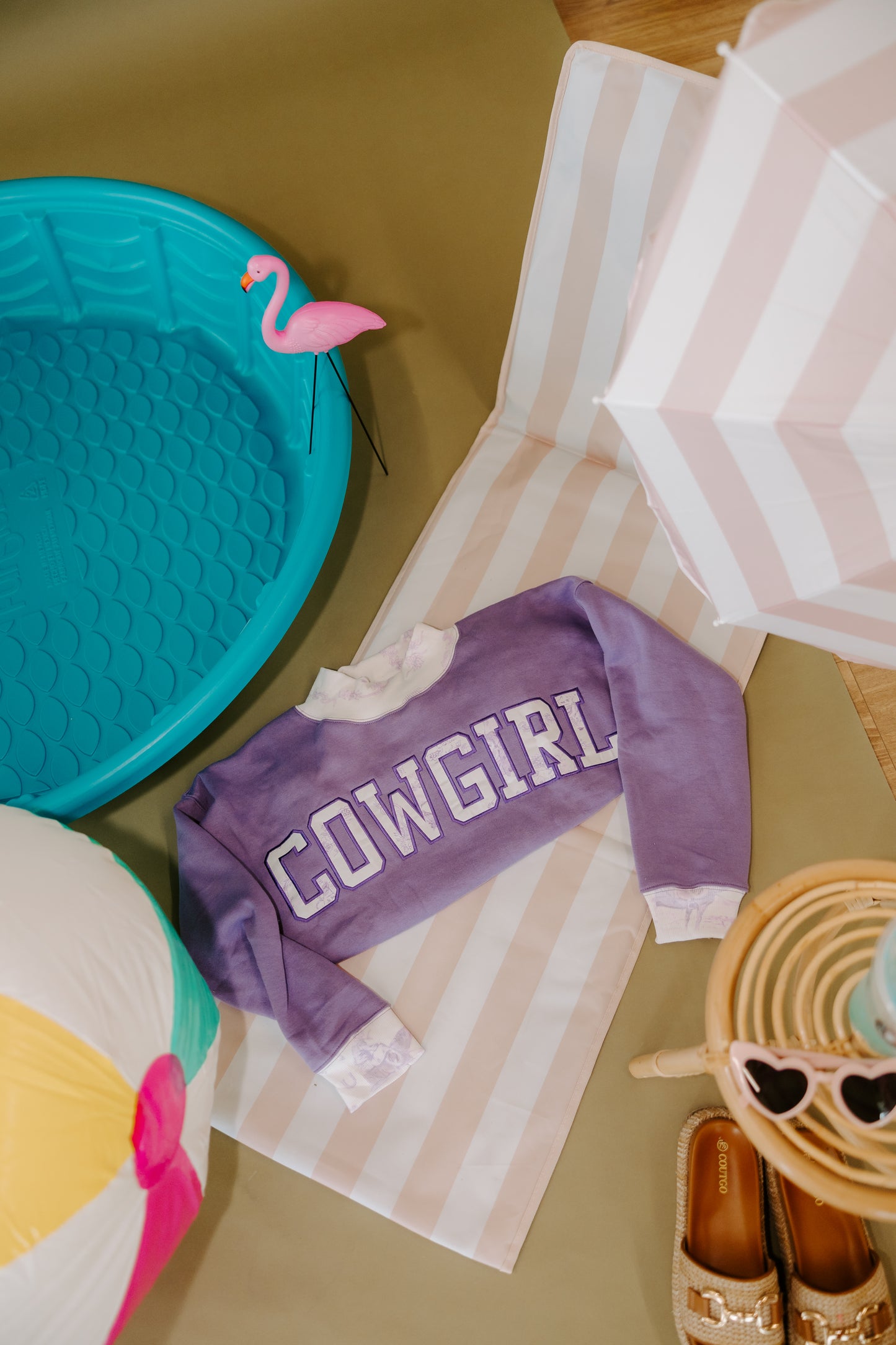 Cowgirl Country Club The Label Set in Purple Western Toile