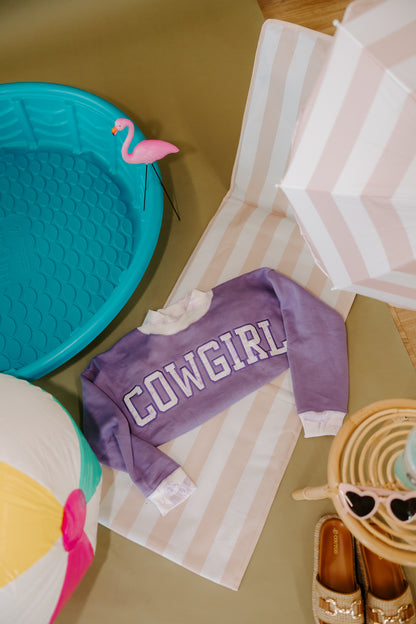 Cowgirl Country Club The Label Set in Purple Western Toile