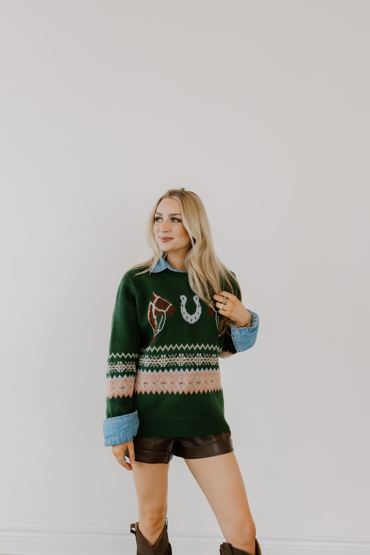 The Green Colt Sweater