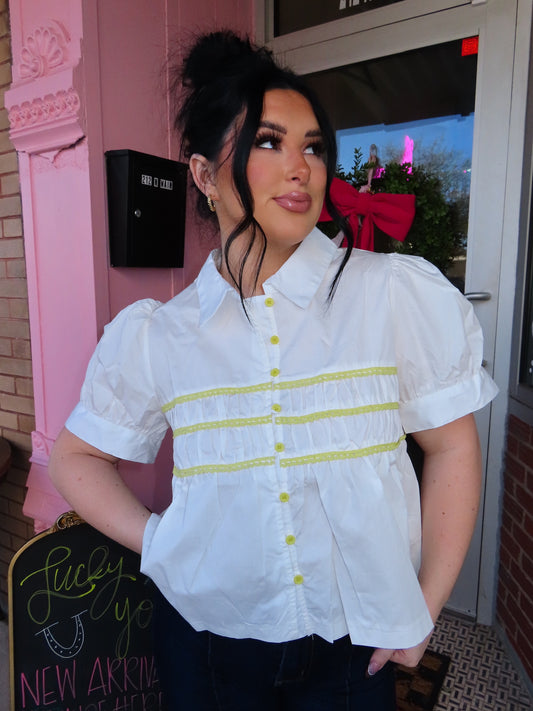 The Petals Puff Sleeve Top