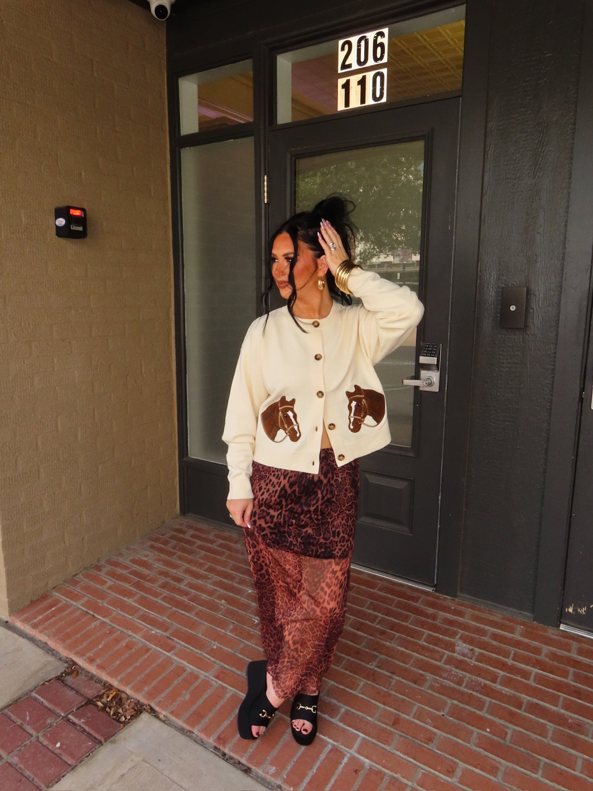 The Cheetah Mesh Maxi Skirt