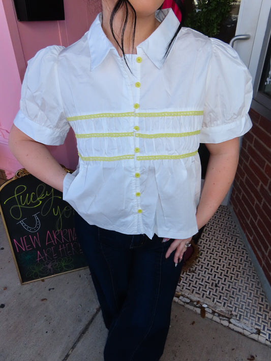 The Petals Puff Sleeve Top
