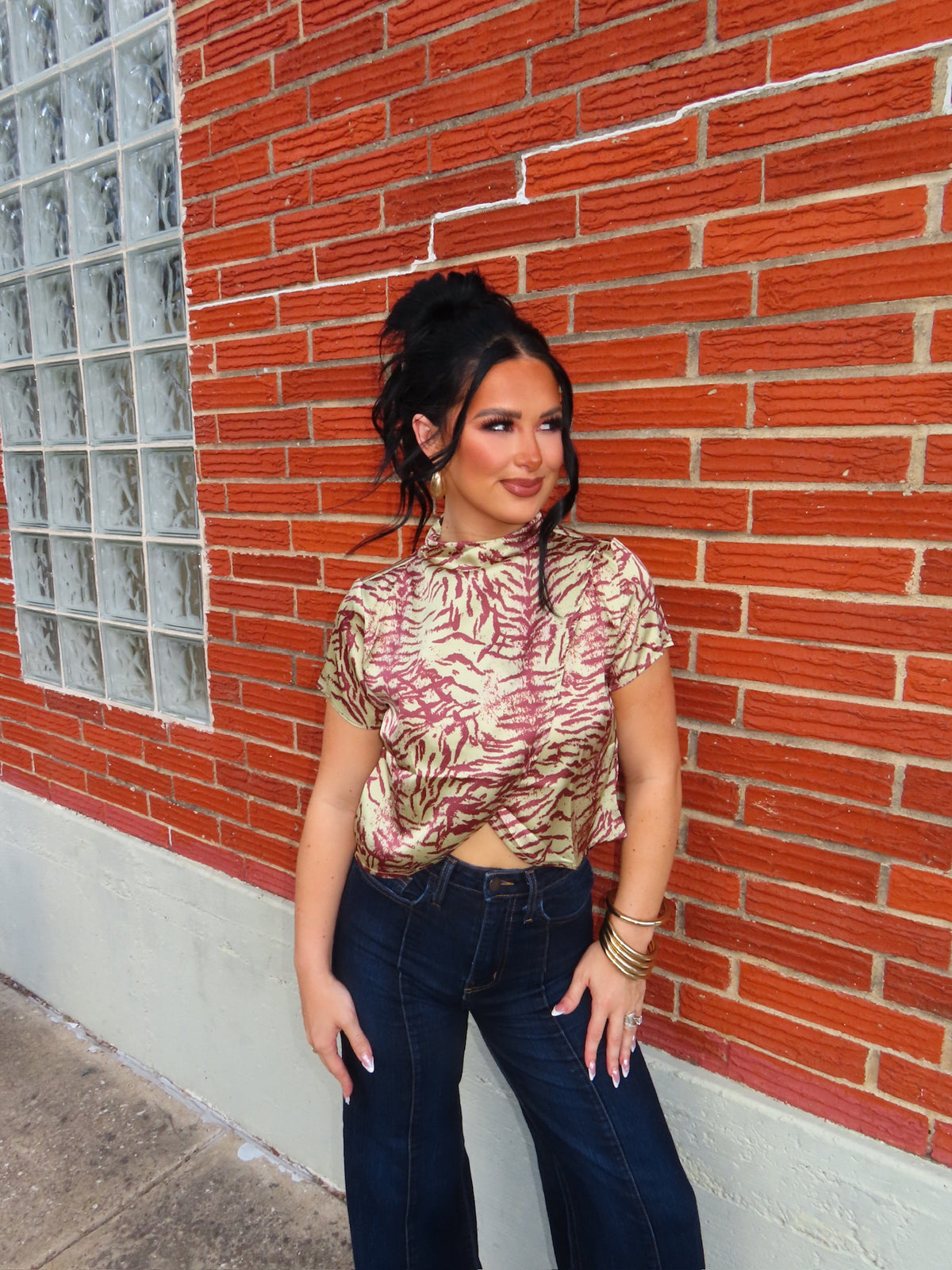The Fall Zebra Top