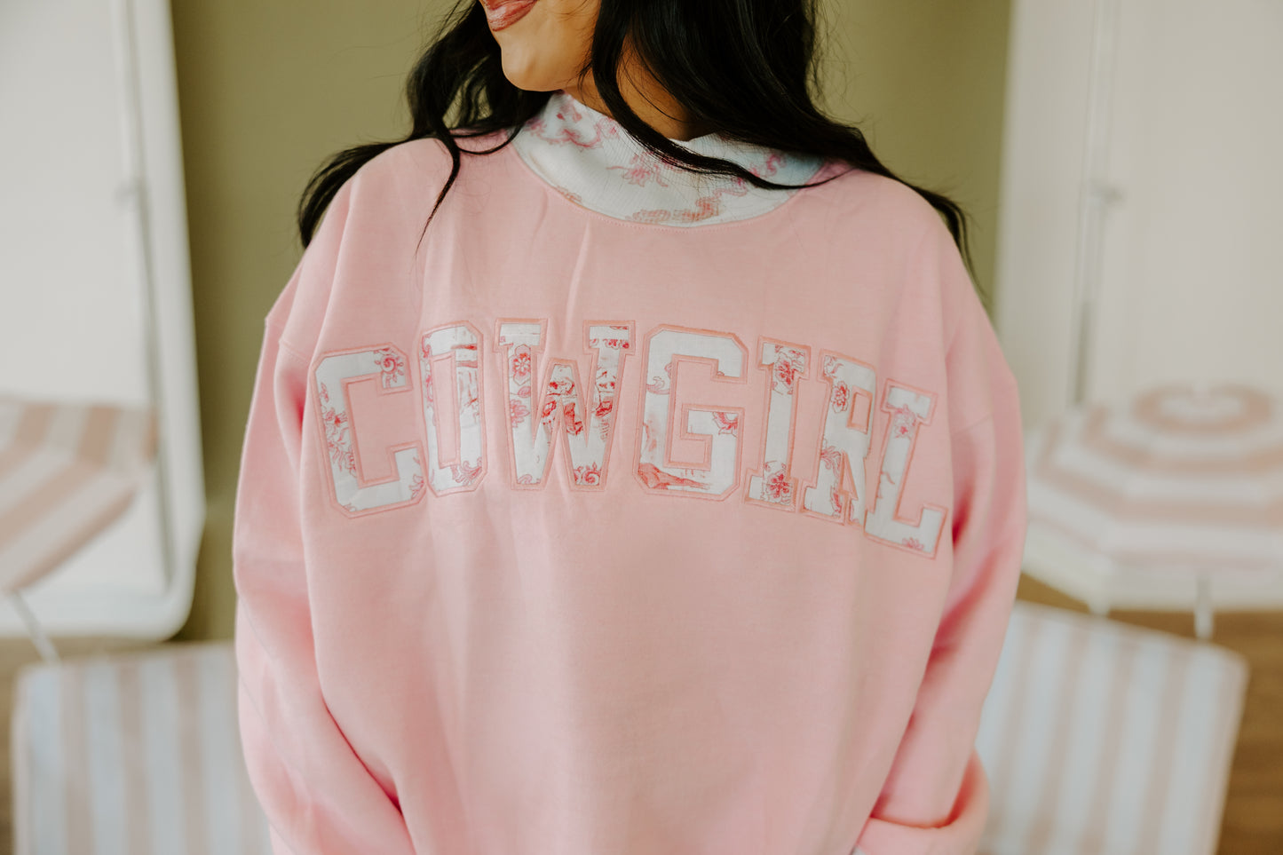 Cowgirl Country Club The Label Set in Pink Western Toile