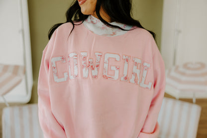 Cowgirl Country Club The Label Set in Pink Western Toile