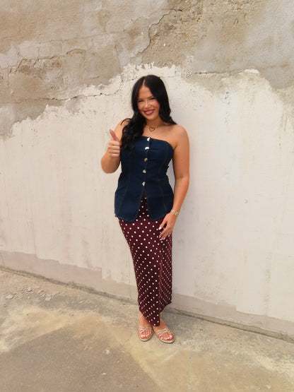 The Denim Kickoff Top