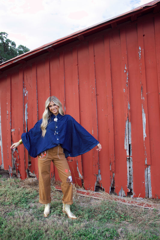 The Drifter Denim Cape
