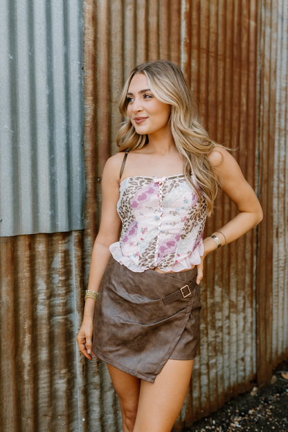 The Little Bit Wild Corset Top