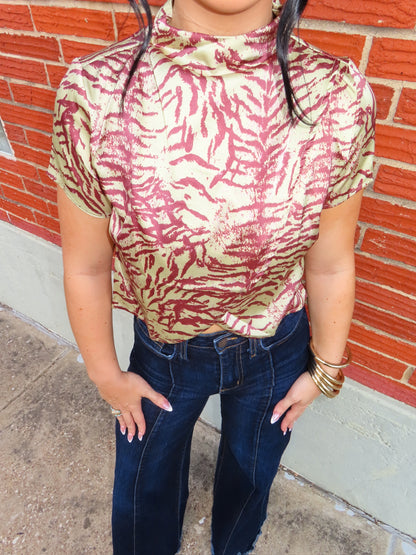 The Fall Zebra Top