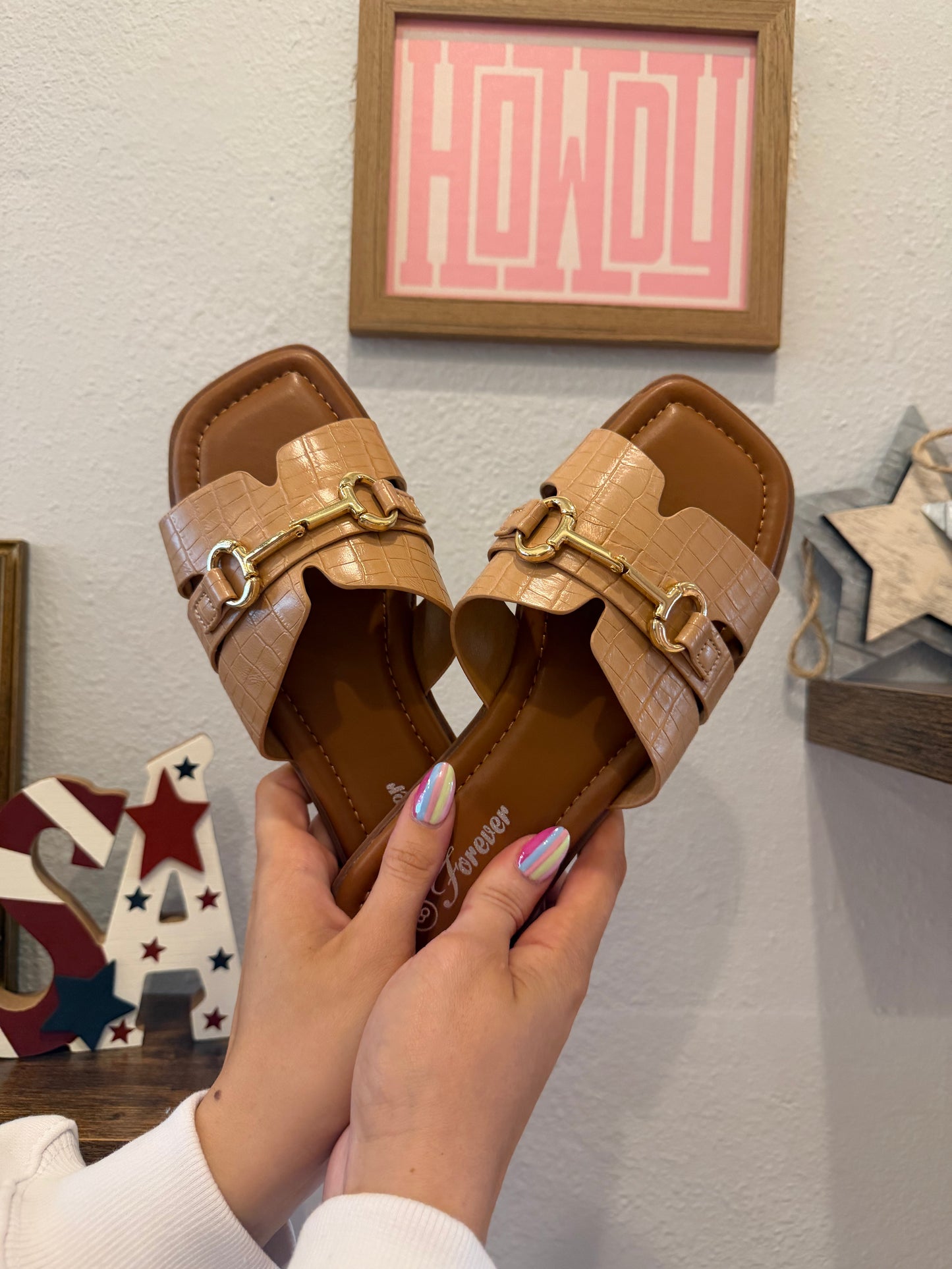 The Crocodile Bit Sandals